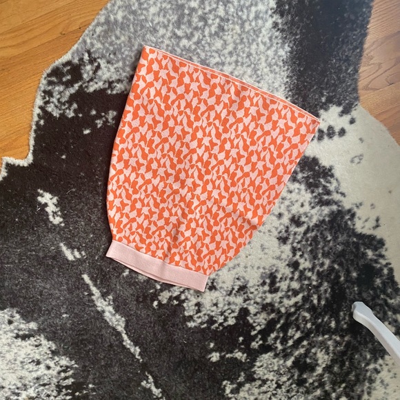 Anthropologie Pink Orange Sweater Skirt - Picture 6 of 6